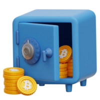 bitcoin empilhamento 3d ilustração png