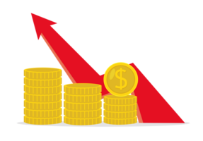 stack van goud munten diagram png