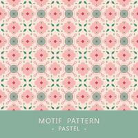 pink floral seamless pattern background design vector