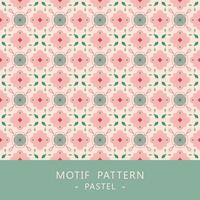 pink floral seamless pattern background design vector