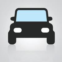 coche iconos, Clásico carros, único iconos, y un coche logo con un plata fondo, ilustración vector