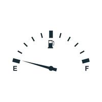 Full Fuel Gauge, Full Fuel Indicator Icon Design Template Elements vector