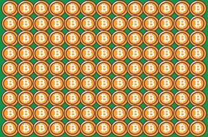 Bitcoin pattern, for backgrounds and textures vector