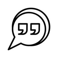 quote line icon vector