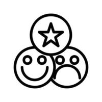 emoticon line icon vector