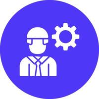 Engineering Glyph Multi Circle Icon vector