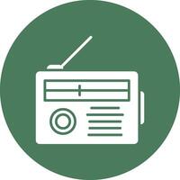 Radio Glyph Multi Circle Icon vector