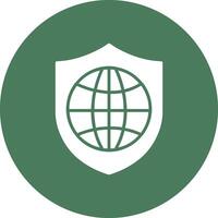 Global Safety Glyph Multi Circle Icon vector