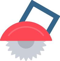 Power Saw Flat Icon vector