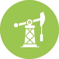 Fossil Fuels Glyph Multi Circle Icon vector