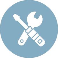 Tools Glyph Multi Circle Icon vector