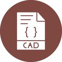 CAD Glyph Multi Circle Icon vector