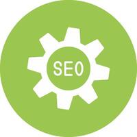 SEO Glyph Multi Circle Icon vector