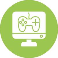 Game Development Glyph Multi Circle Icon vector