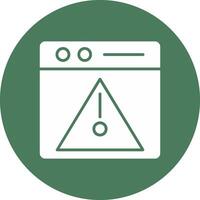 Error Glyph Multi Circle Icon vector