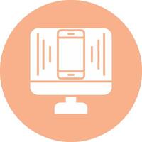 Responsive Design Glyph Multi Circle Icon vector