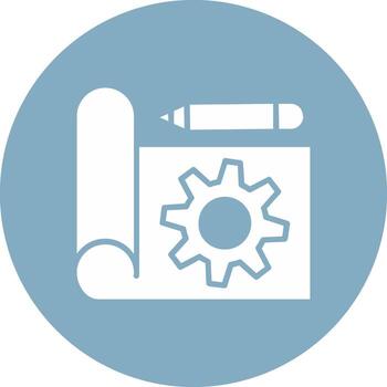 Prototyping Glyph Multi Circle Icon vector