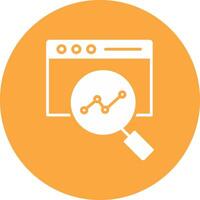 Web Monitoring Glyph Multi Circle Icon vector