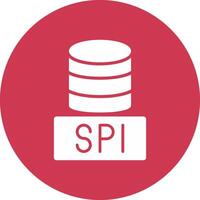 sql bases de datos glifo multi circulo icono vector