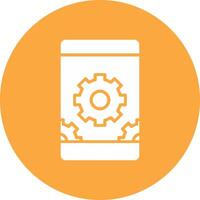 System Preferences Glyph Multi Circle Icon vector