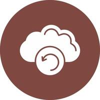 Backup Glyph Multi Circle Icon vector