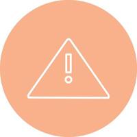 Alert Sign Line Multi Circle Icon vector