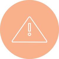 Alert Sign Line Multi Circle Icon vector