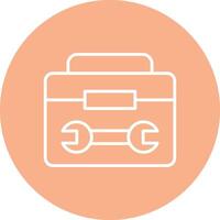 Tool Kit Line Multi Circle Icon vector