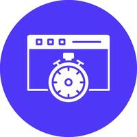 Fast Access Glyph Multi Circle Icon vector
