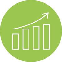 Growth Line Multi Circle Icon vector