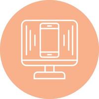 Responsive Design Line Multi Circle Icon vector