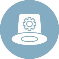 Whitehat Glyph Multi Circle Icon vector