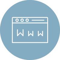 Www Line Multi Circle Icon vector