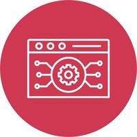 Website Algorithm Line Multi Circle Icon vector