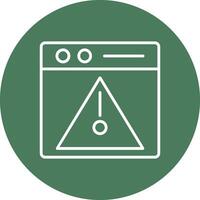 Error Line Multi Circle Icon vector