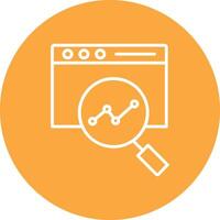 Web Monitoring Line Multi Circle Icon vector