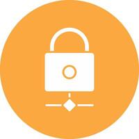 Multikey Security Glyph Multi Circle Icon vector