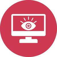 Monitoring Glyph Multi Circle Icon vector