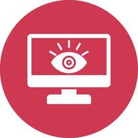 Monitoring Glyph Multi Circle Icon vector