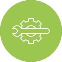 Technical Tools Line Multi Circle Icon vector
