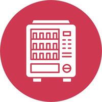Vending Machine Glyph Multi Circle Icon vector