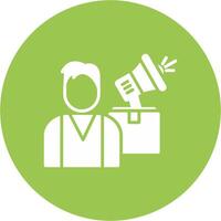 Merchandiser Glyph Multi Circle Icon vector
