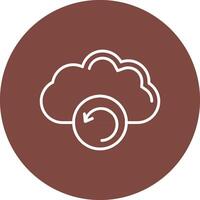 Backup Line Multi Circle Icon vector