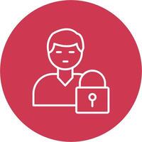 Authorization Manager Line Multi Circle Icon vector