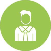 Supervisor Glyph Multi Circle Icon vector