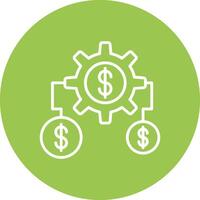 Money Expert Line Multi Circle Icon vector