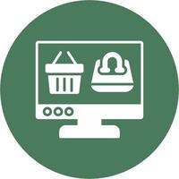 OnGlyph Multi Circle Shopping Glyph Multi Circle Icon vector