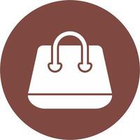 Shopping Bag Glyph Multi Circle Icon vector