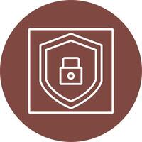 App Security Line Multi Circle Icon vector