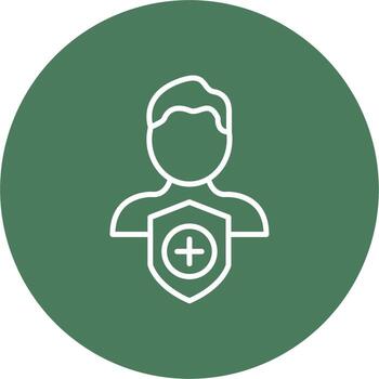 Security Admin Line Multi Circle Icon vector
